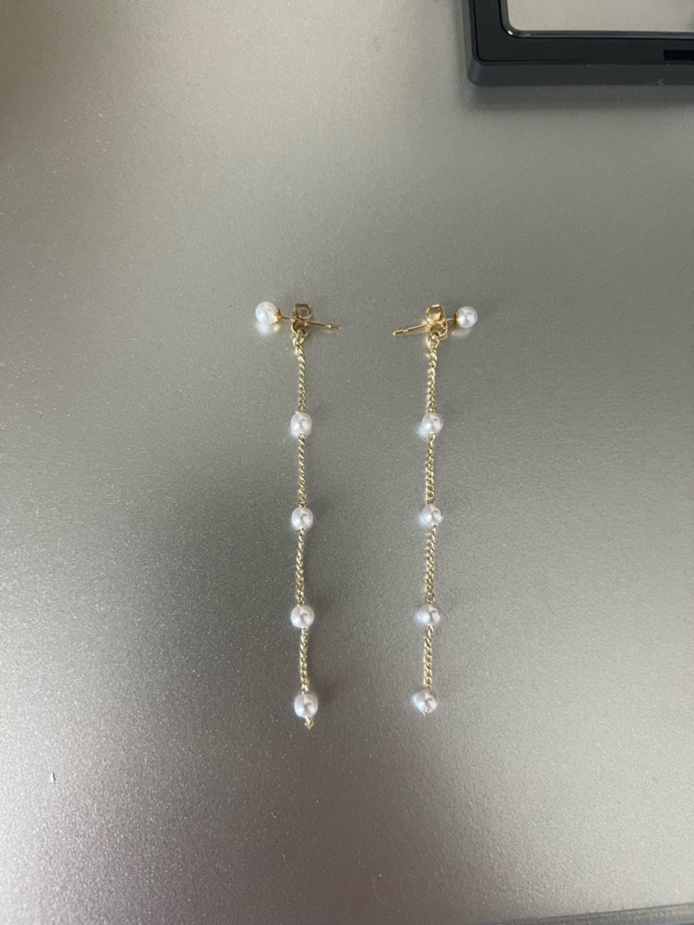 Gold Pearl Drop Earrings - Women Jewelry